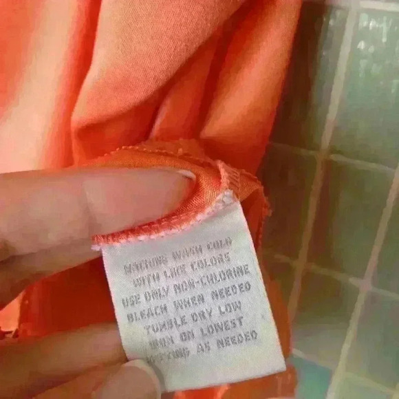 Worthington Lace Strap Cami Strap Top Orange - Picture 9 of 15